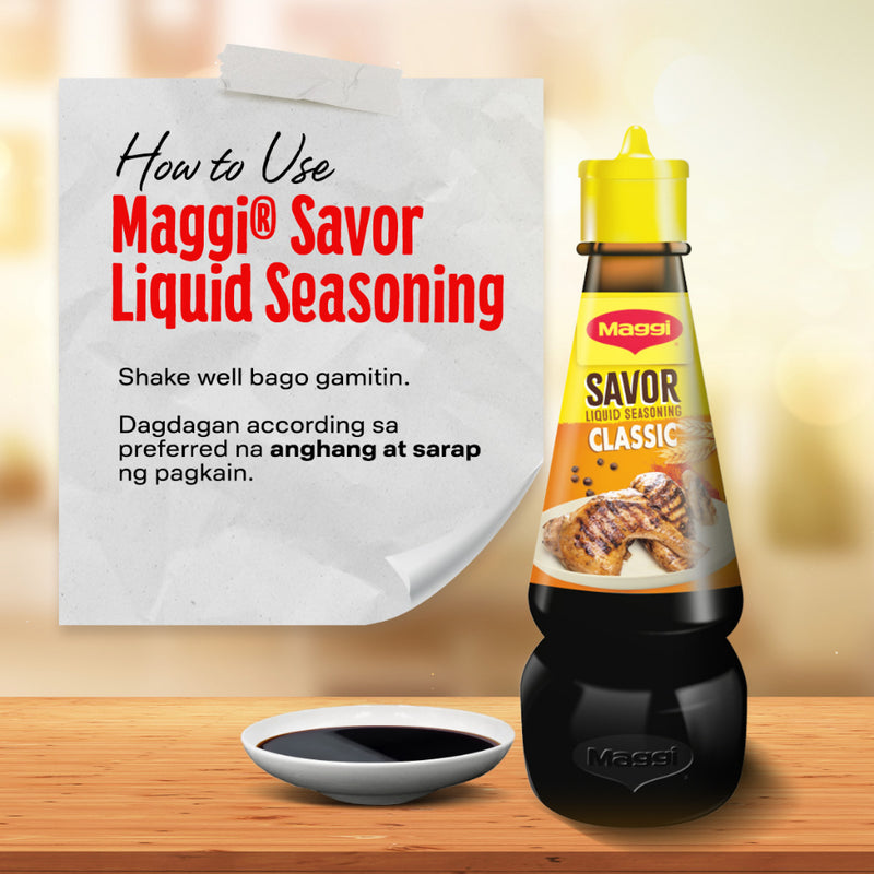 MAGGI Savor Liquid Seasoning All Variants 130ml (Classic, Chili, Calamansi,Chilimansi)