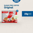 Nescafe Original Sugar Free 3-in-1 Coffee Twin Pack 23g - Pack of 5