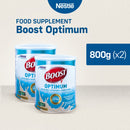 Nestle Boost Optimum Vanilla Adult Milk Powder 800G - Pack of 2