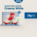 Nescafe Creamy White Sugar Free 3-in-1 Coffee Twin Pack 23g - Pack of 5