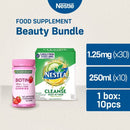 Nature's Bounty Biotin Gummies + Nestea Cleanse Lemon Cucumber with Fiber 250mL - Pack of 10