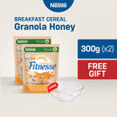 [FREE BOWL] Fitnesse Granola Honey  300g - Pack of 2