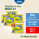 [BUY 4 GET 1] NIDO 5+ Powdered Milk Drink For Children Above 5 Years Old 10kg [2kg x 5]
