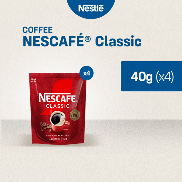 Nescafe Classic Instant Coffee 40g - Pack of 4