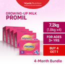 [BUY 4 GET 1] PROMIL FOUR Powdered Milk Drink for Over 3 Years Old 9kg [1.8kg x 5]
