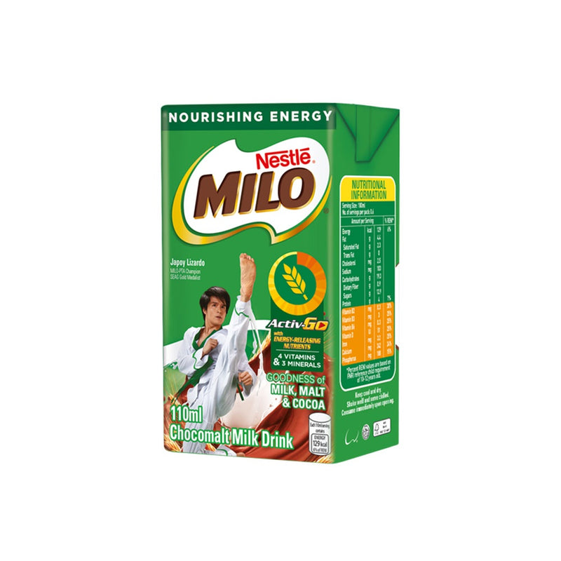 MILO Ready-to-Drink Flavoured Milk 110ml - Pack of 12