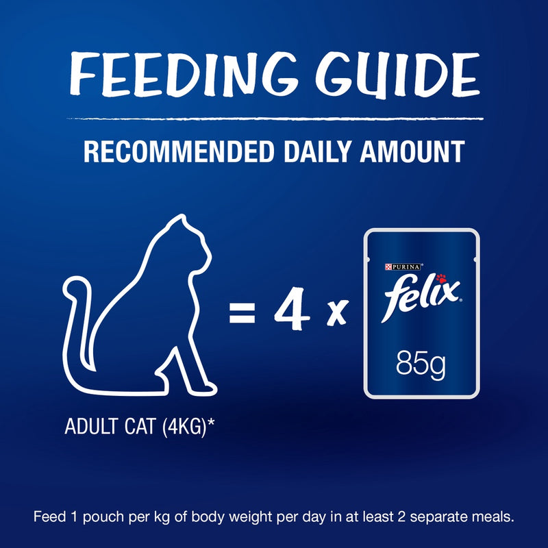 PURINA FELIX Adult Cat with Mackerel in Jelly - 85g
