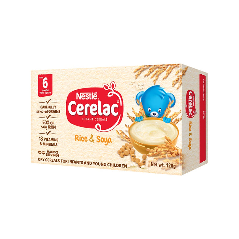 CERELAC Rice & Soya Infant Cereal 120g - Pack of 3