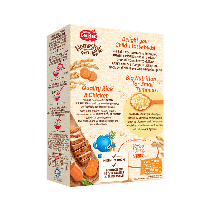 Cerelac Homestyle Meals Rice and Chicken Porridge 200g