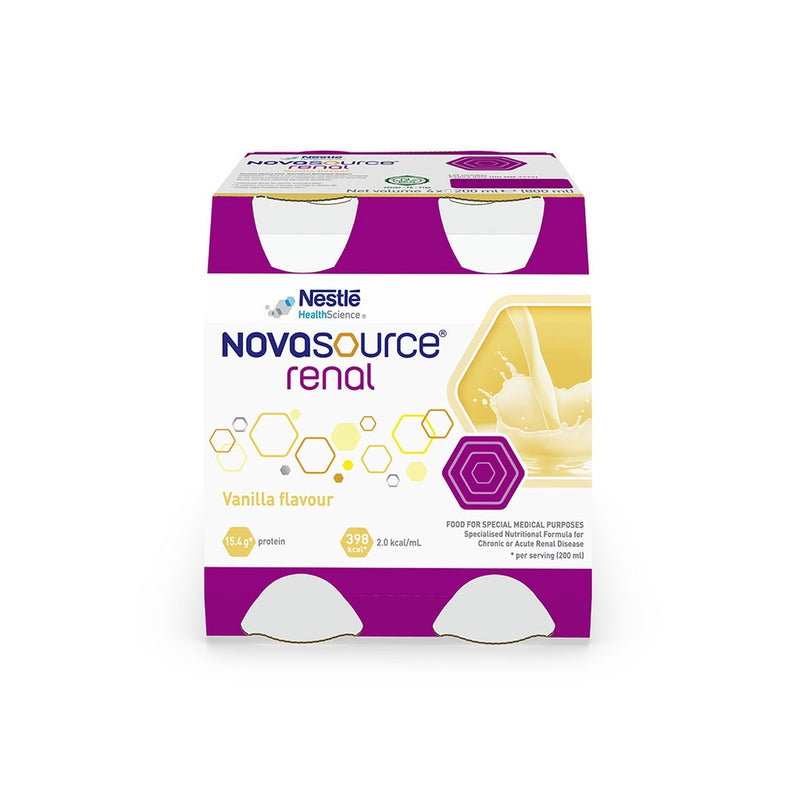 Novasource Renal Specialized Nutritional Formula 200ml - Pack of 4