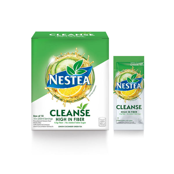 Nestea Cleanse Lemon Cucumber Powdered Green Tea with Fiber 250ml