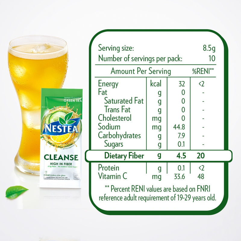 NESTEA Cleanse Powdered Green Tea with Fiber 250ml - Pack of 20 and NESCAFE Gold Instant Coffee 200g