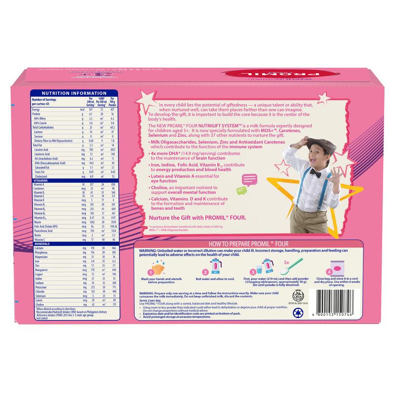 Promil Four Powdered Milk Drink for Children Above 3 Years Old 2.4kg