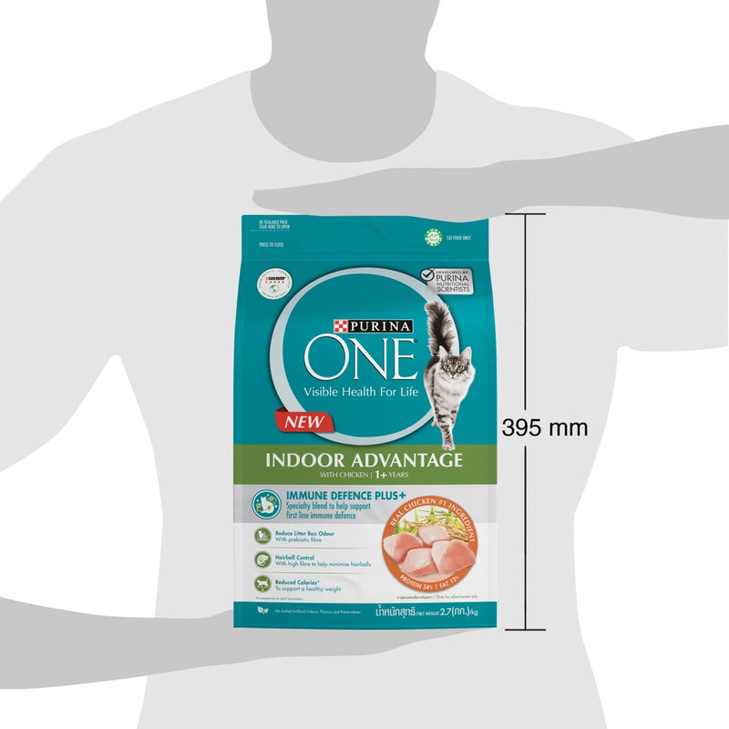 PURINA ONE Indoor Advantage with Chicken Dry Cat Food - 2.7Kg
