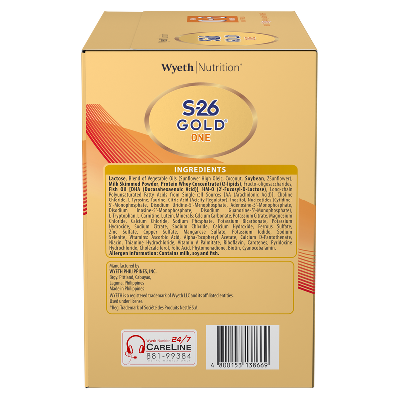 Wyeth Nutrition S-26 GOLD ONE 1.8kg