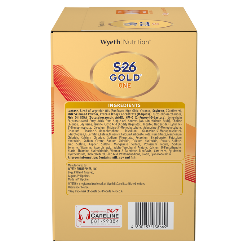 Wyeth Nutrition® S-26 GOLD® ONE 1.8kg
