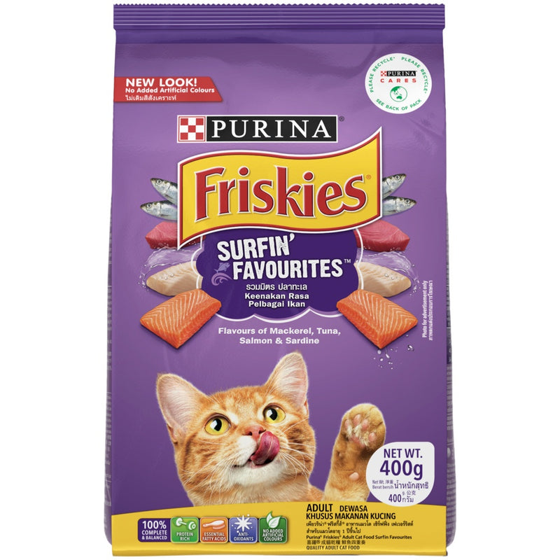 PURINA FRISKIES Surfin' Turfin' | Adult Dry Cat Food - 400g