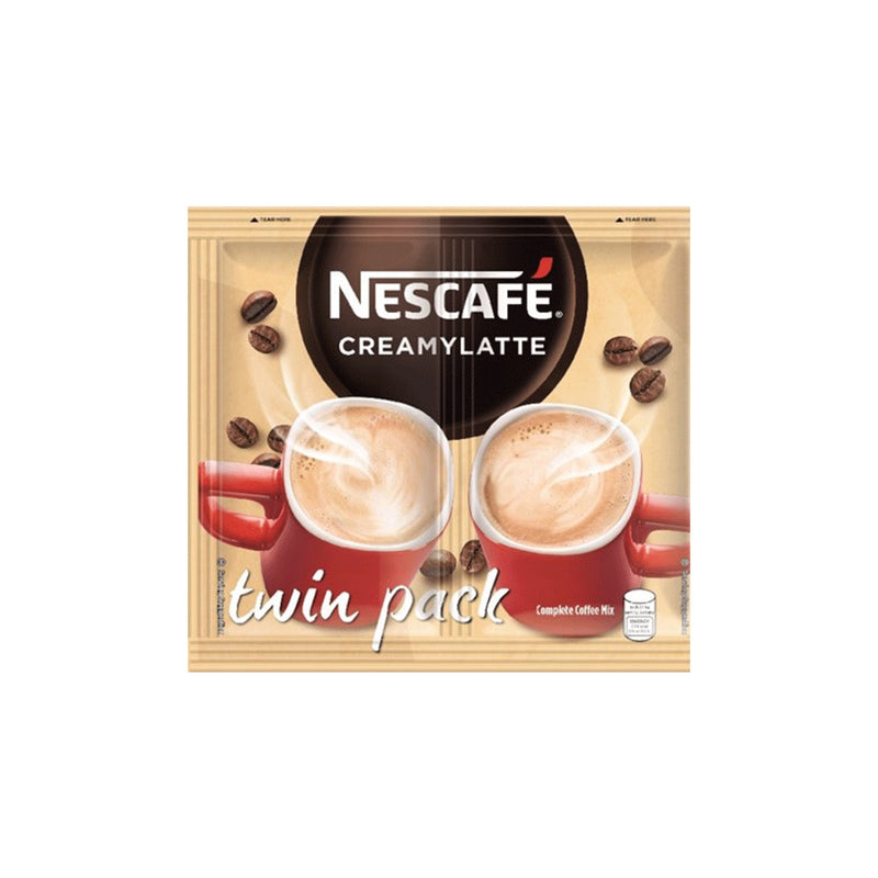 NESCAFE Creamy Latte 3-in-1 Coffee Twin Pack 51g - Pack of 20