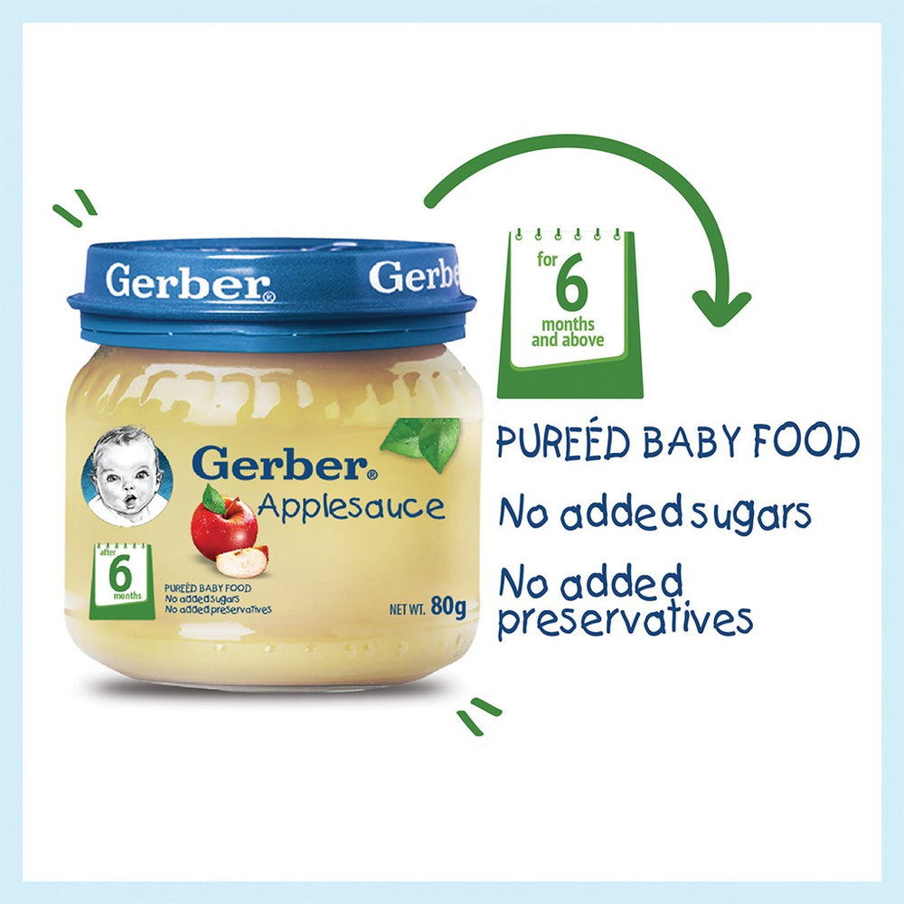 Gerber Applesauce Puree Baby Food 80g