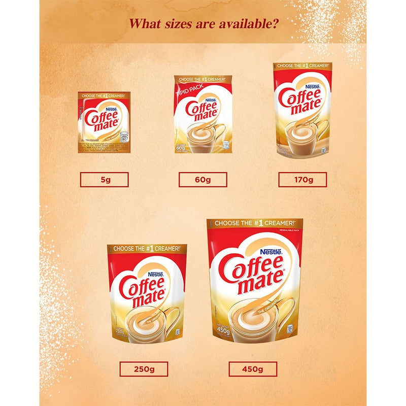 NESCAFE Classic Instant Coffee 1.9g - Pack of 96 with COFFEE-MATE Coffee Creamer Stand-up Pouch 220g