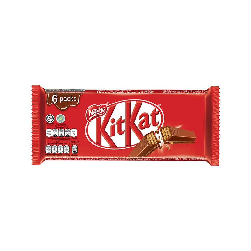 KitKat Milk Chocolate Bar 17g - Pack of 6