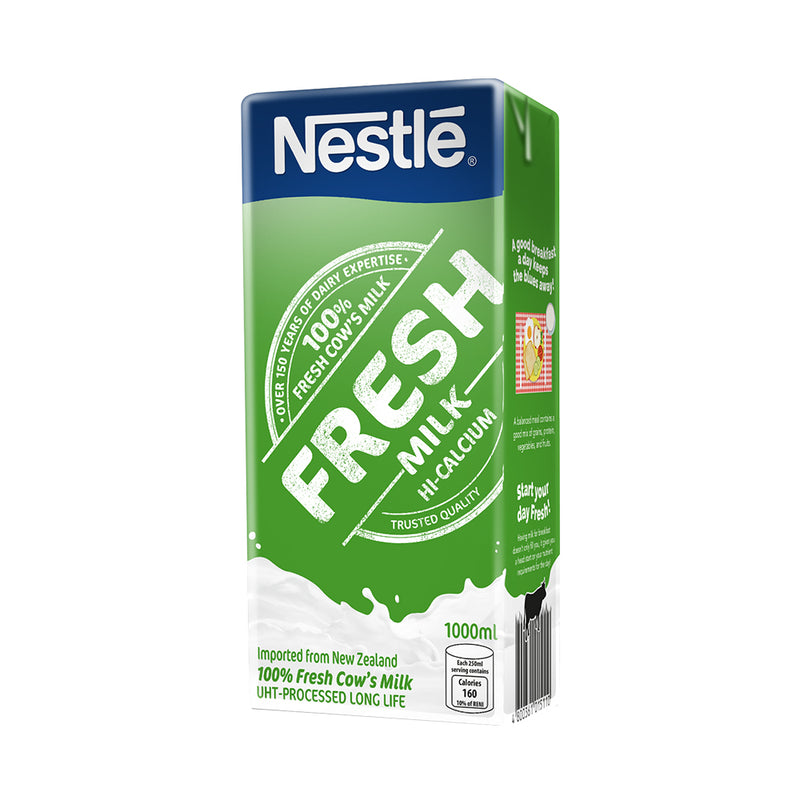 NESTLE Fresh Milk 1L Hi-Calcium - Pack of 12