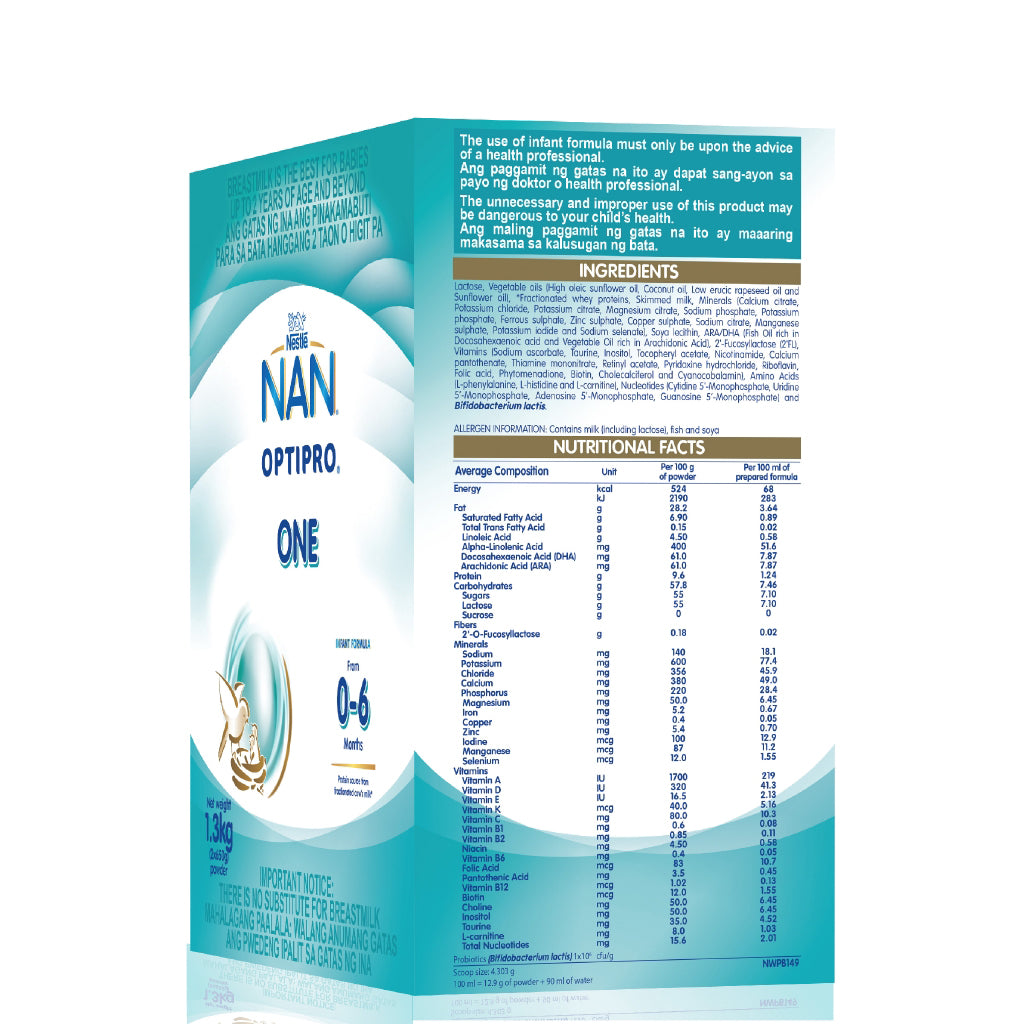 NAN OptiPro One Infant Formula 1 3kg nan-optipro-one-infant-formula-1-3kg