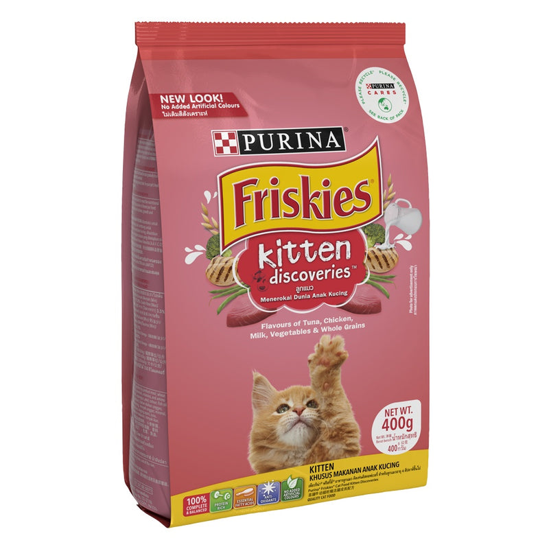 PURINA FRISKIES Kitten Discoveries | Best Kitten Dry Food - Dry Food for Kittens - 400g