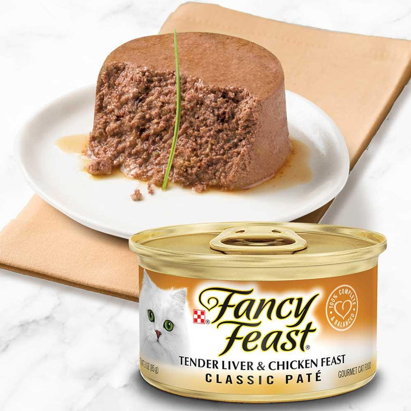 FANCY FEAST Classic Tender Liver & Chicken Adult Wet Cat Food - 85g