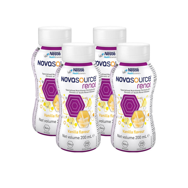 Novasource Renal Specialized Nutritional Formula 200ml - Pack of 4