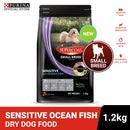 Purina Supercoat Adult Small Breed Sensitive with Ocean Fish Dry Dog Food 1.2kg