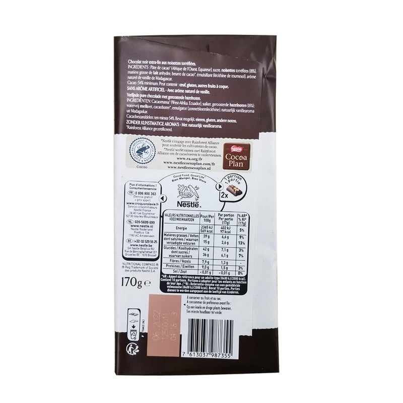 Nestle Les Recettes de L'atelier Dark Chocolate with Almonds 170g