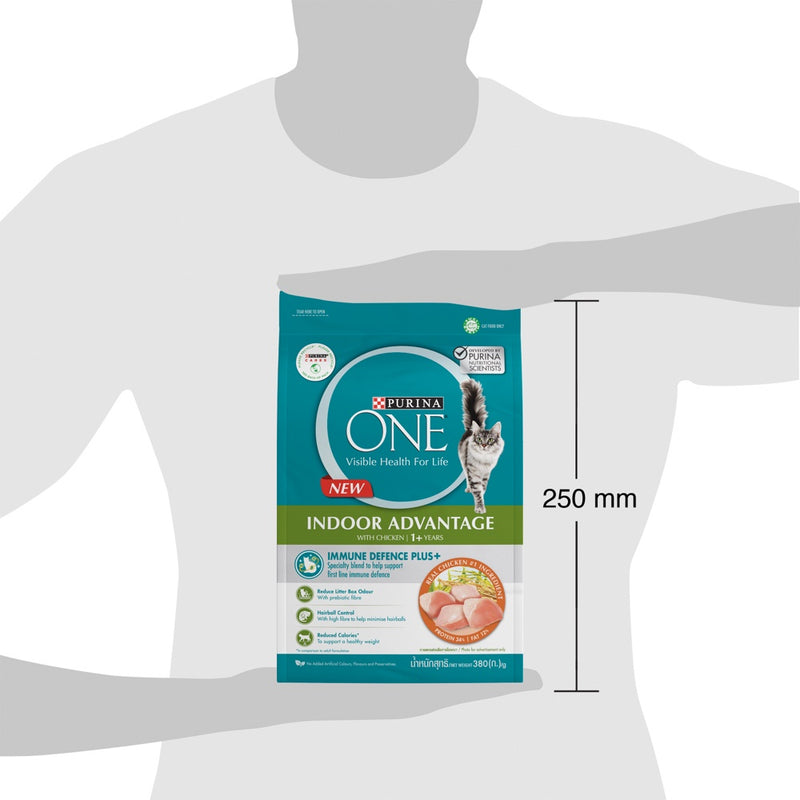 Purina One Indoor Advantage with Chicken Dry Cat Food 380g