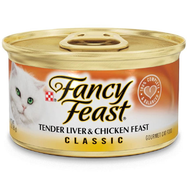 FANCY FEAST Classic Tender Liver & Chicken Adult Wet Cat Food - 85g
