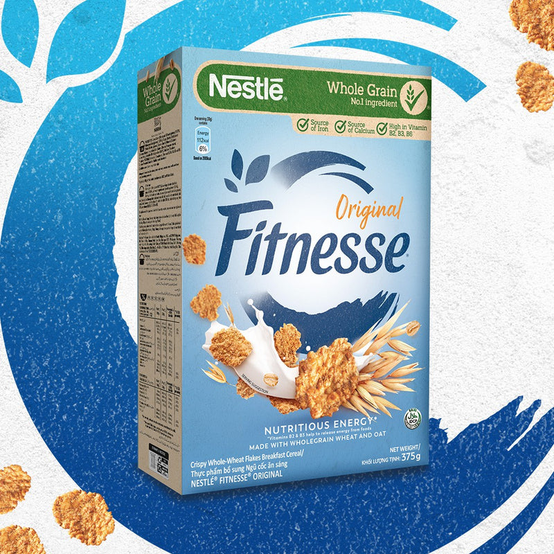 NESTLÉ Fitnesse Original Breakfast Cereal 375g - Pack of 2