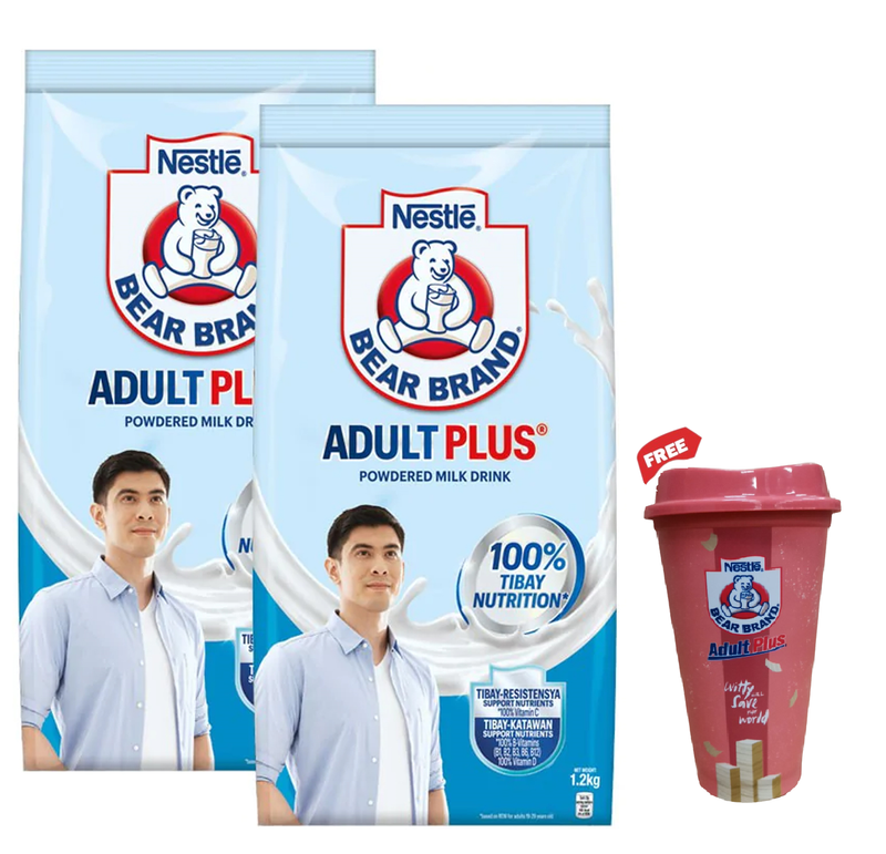 Bear Brand Adult Plus Powdered Milk Drink 1.2kg