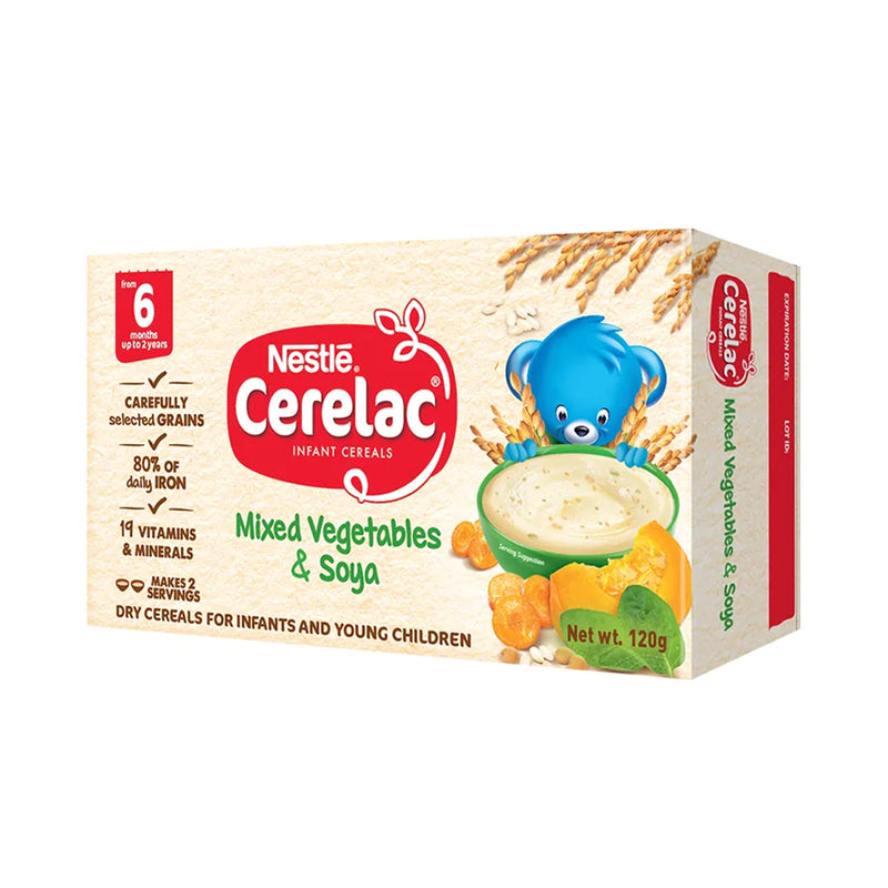 CERELAC Mixed Vegetables & Soya Infant Cereal 120g