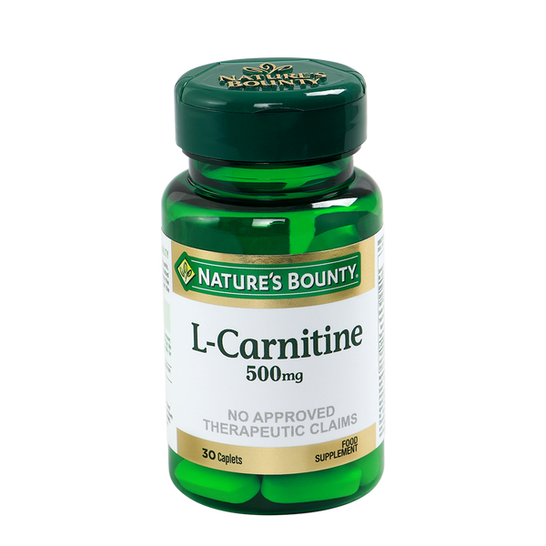 Nature's Bounty L-Carnitine Food Supplement 500mg x 30 Caplets