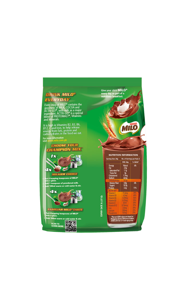 MILO ACTIV-GO Choco Malt Powdered Milk Drink 150g