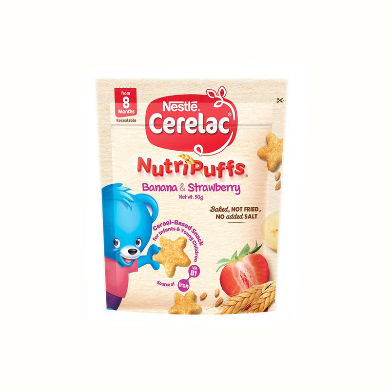 CERELAC Nutripuffs Strawberry Infant Snack 50g