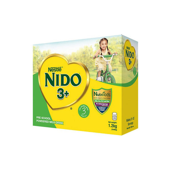 NIDO 3+ Powdered Milk Drink For Pre-Schoolers Above 3 Years Old 1.2kg