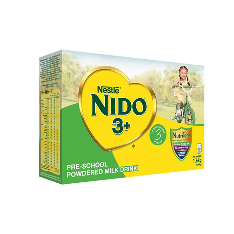 NIDO 3+ Powdered Milk Drink For Pre-Schoolers Above 3 Years Old 1.6kg