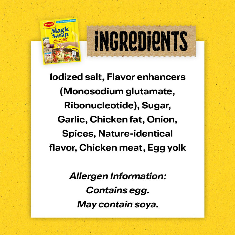 Maggi Magic Sarap All-in-One Seasoning Granules 8g - Pack of 16