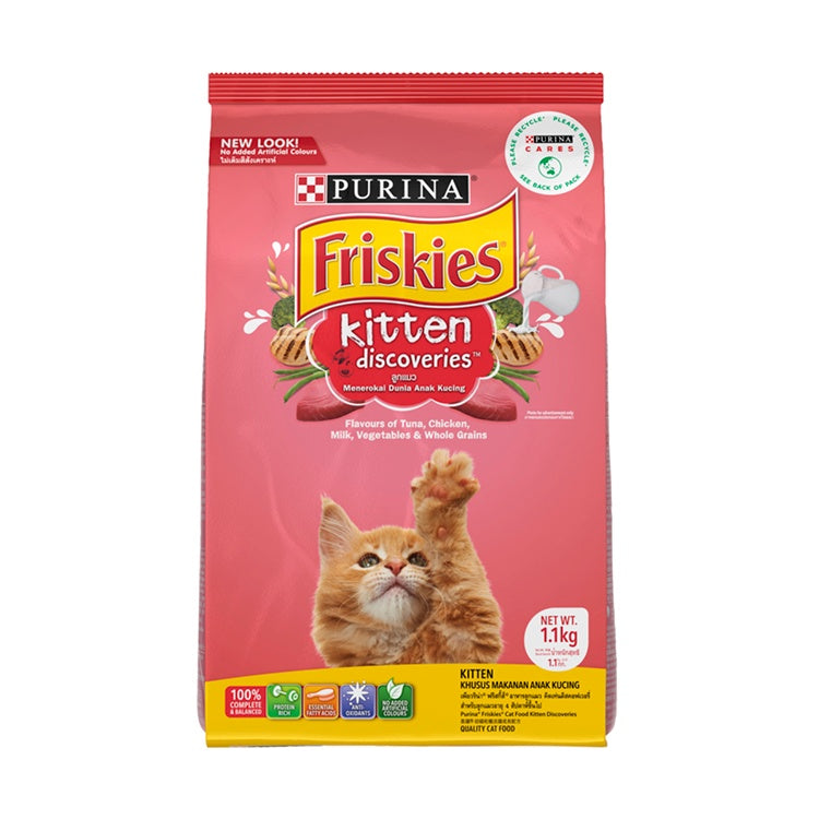 PURINA FRISKIES Kitten Discoveries | Best Kitten Dry Food - Dry Food for Kittens - 1.1Kg