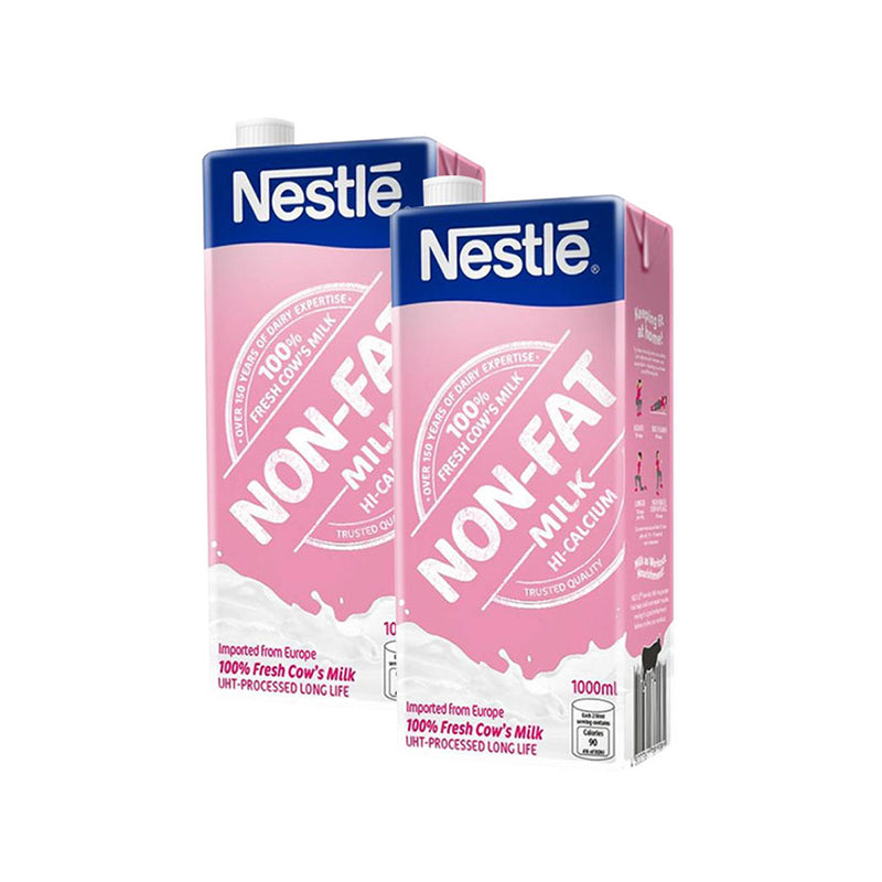 NESTLÉ Non Fat Milk 1L Hi-Calcium - Pack of 2