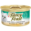 FANCY FEAST Classic Cod, Sole & Shrimp Adult Wet Cat Food - 85g