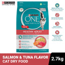 Purina One Healthy Adult with Salmon and Tuna Dry Cat Food 2.7kg