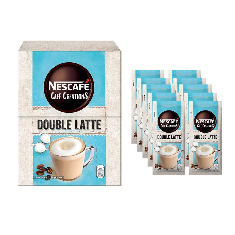Nescafe Cafe Creations Double Latte Coffee Mix 33g - Pack of 10