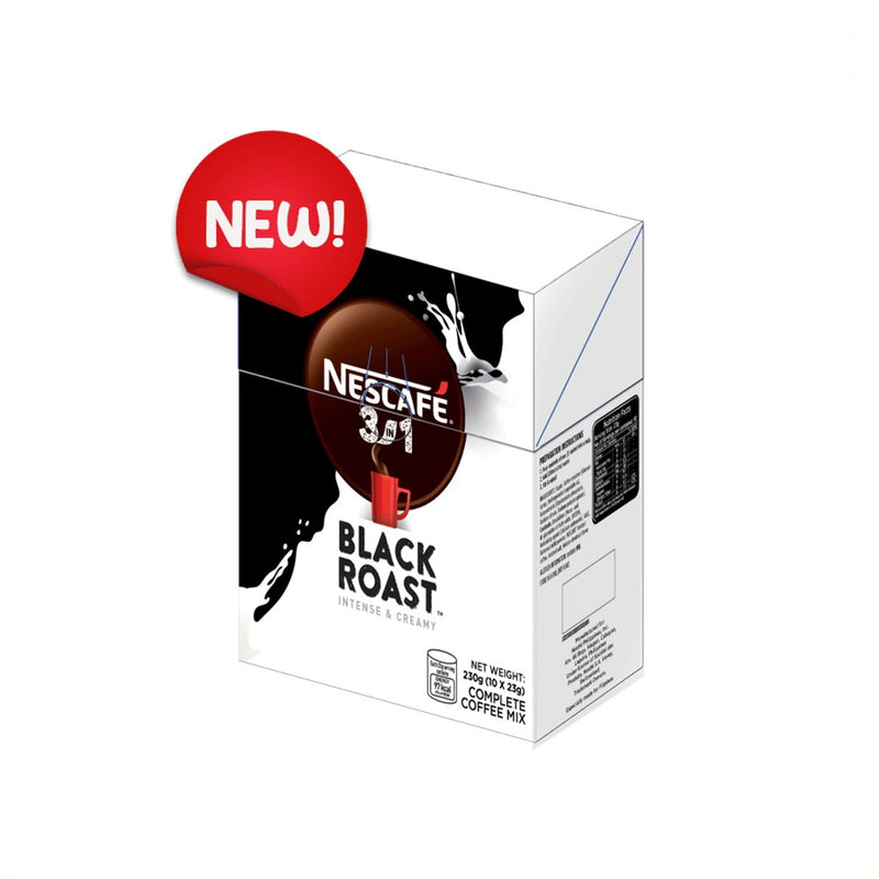 Nescafe 3-in-1 Black Roast 23g - 10 sachets