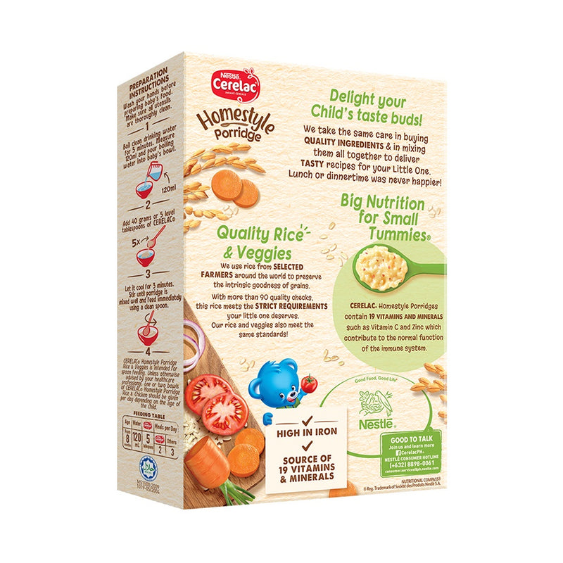 Cerelac Homestyle Meals Rice and Veggies Porridge 200g